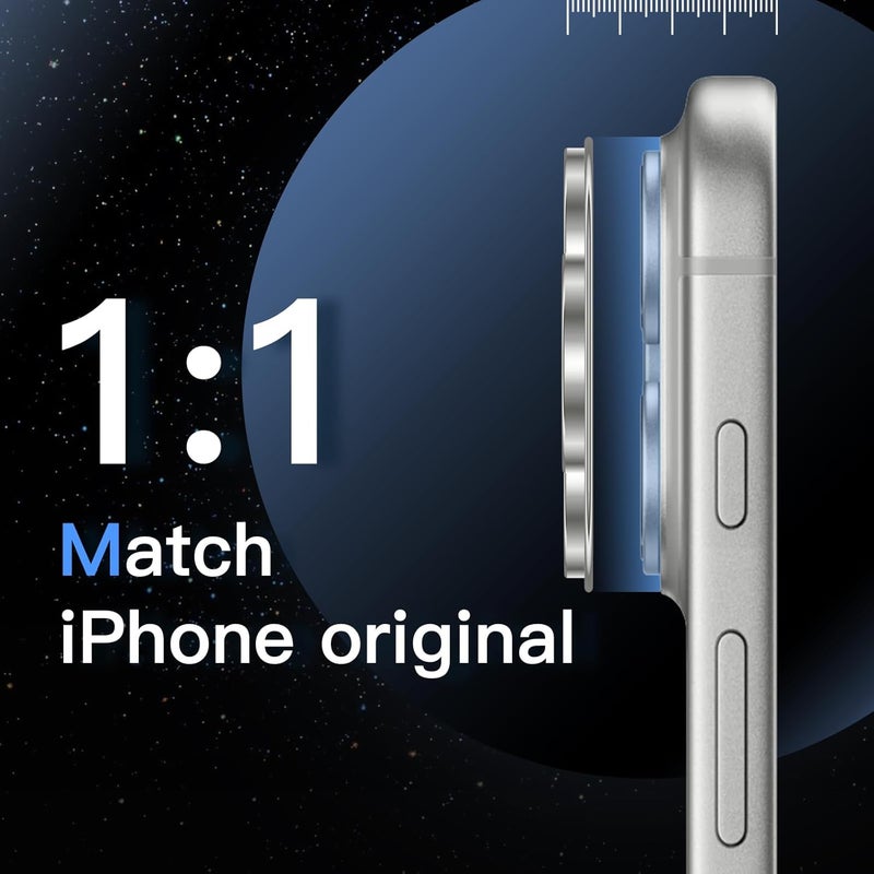 تي دبليو إي جي جي أو أن حماية عدسة كاملة التغطية متوافقة مع آيفون 17 برو ماكس فضي - Image 3